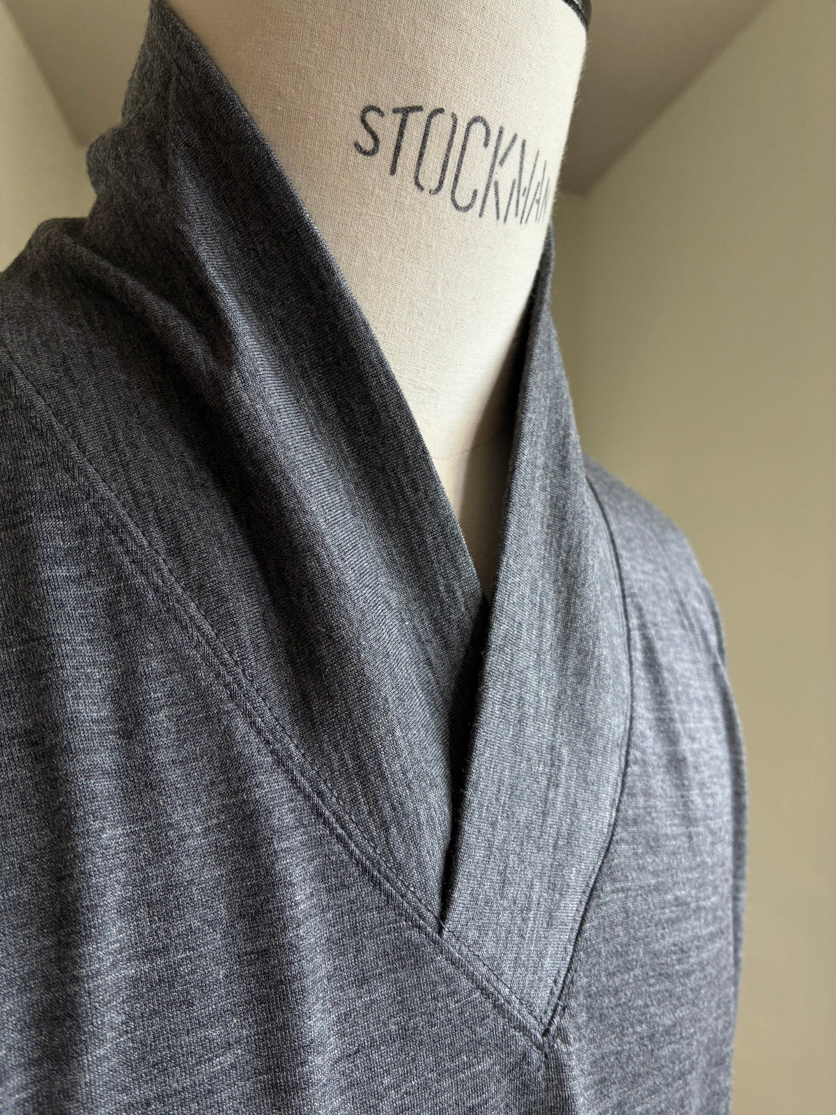 nonnotte 041 Shawl Collar V/N Tapered Oversized L/S