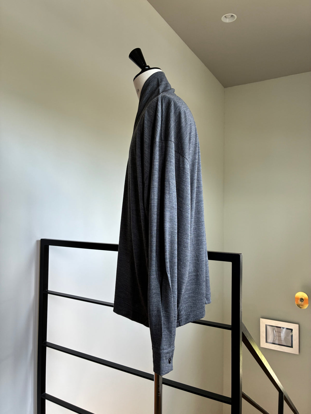 nonnotte 041 Shawl Collar V/N Tapered Oversized L/S