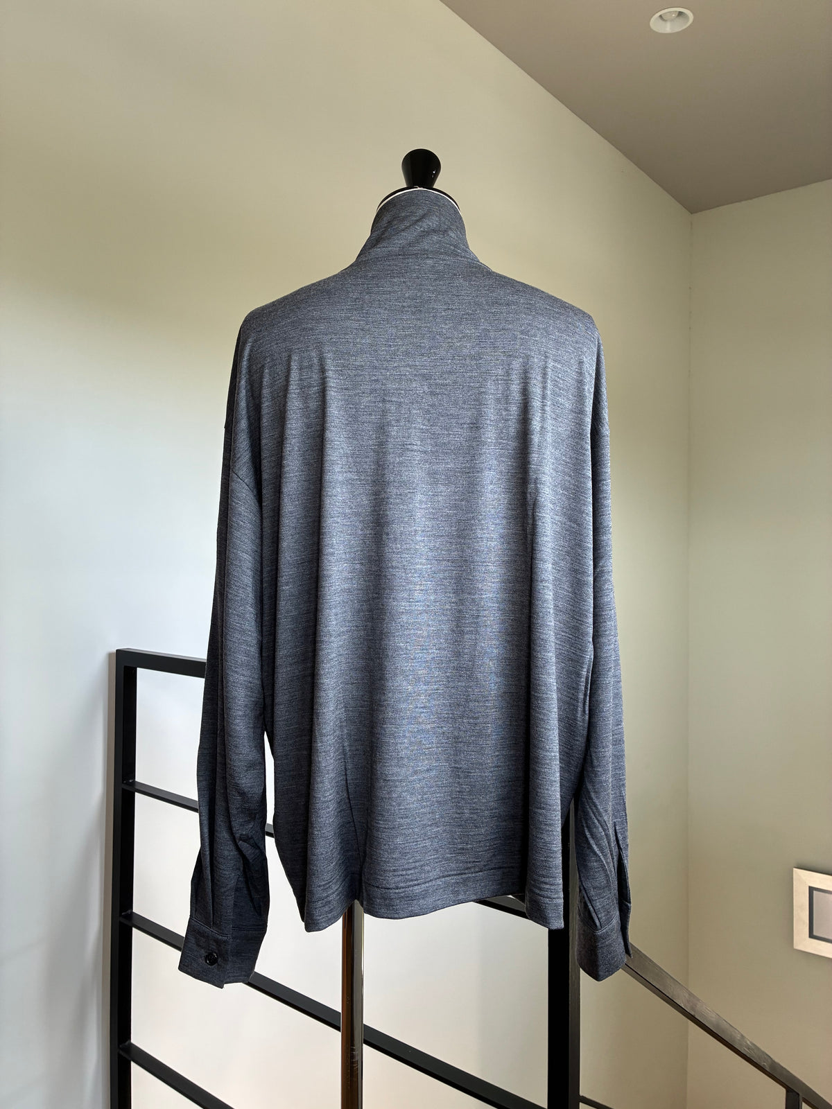nonnotte 041 Shawl Collar V/N Tapered Oversized L/S