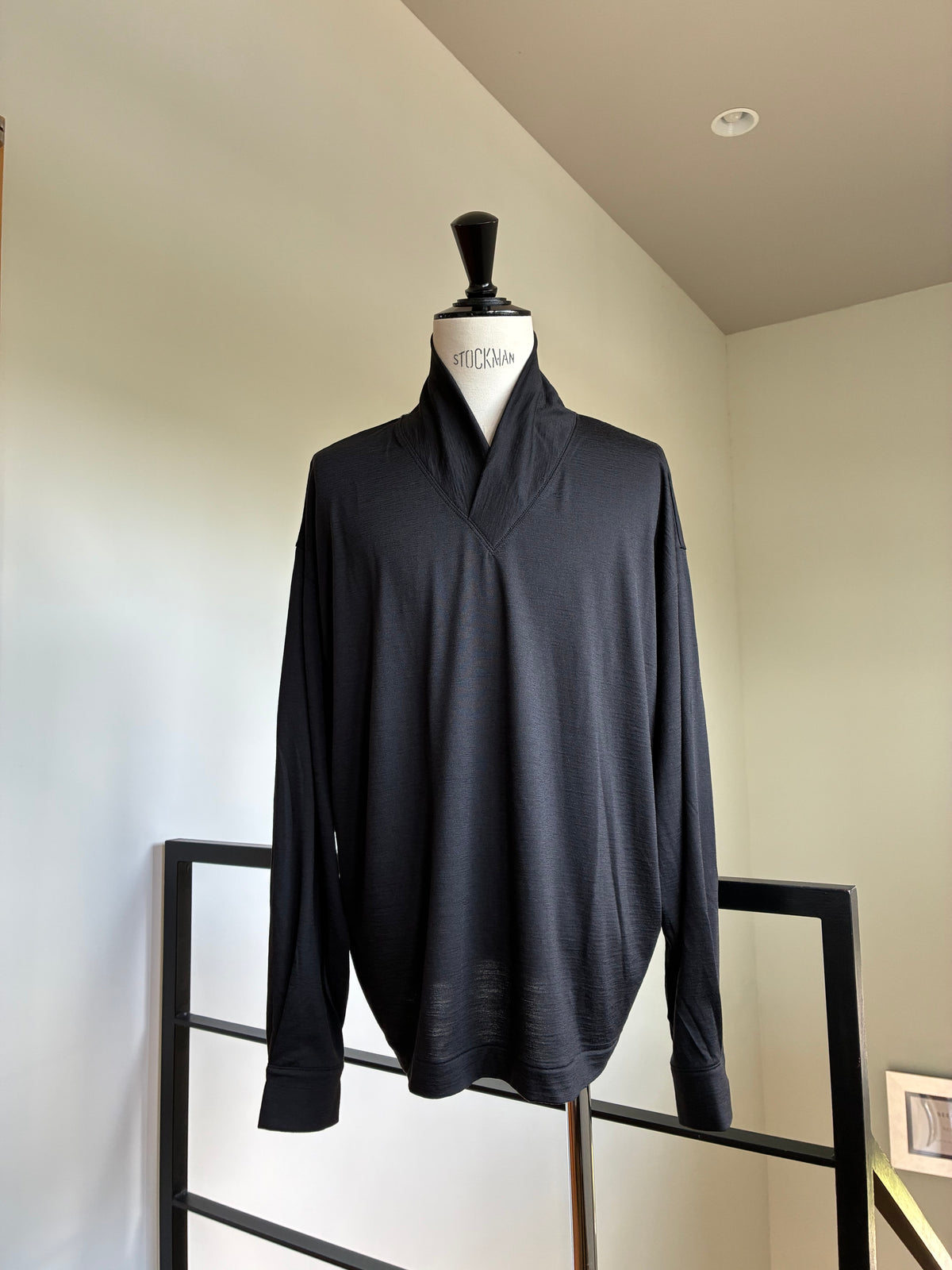 nonnotte 036 Shawl Collar V/N Tapered Oversized L/S