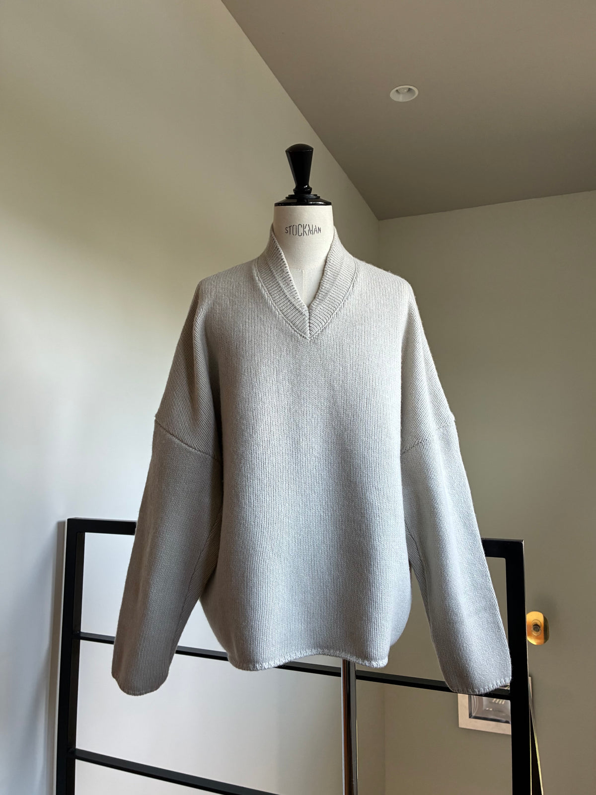 nonnotte 102 Draping Shawl Collar V OS Pullover