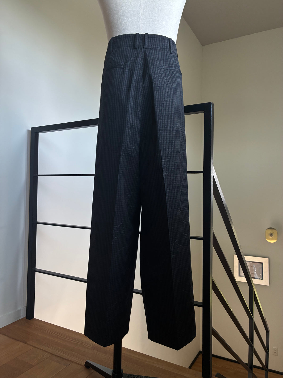 nonnotte 011 Draping Five-Tuck Wide Trousers