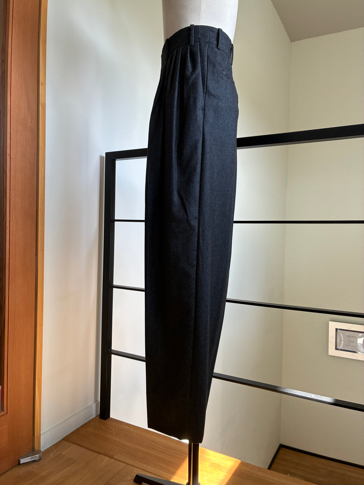 nonnotte 015 Draping Five-Tuck Wide Trousers