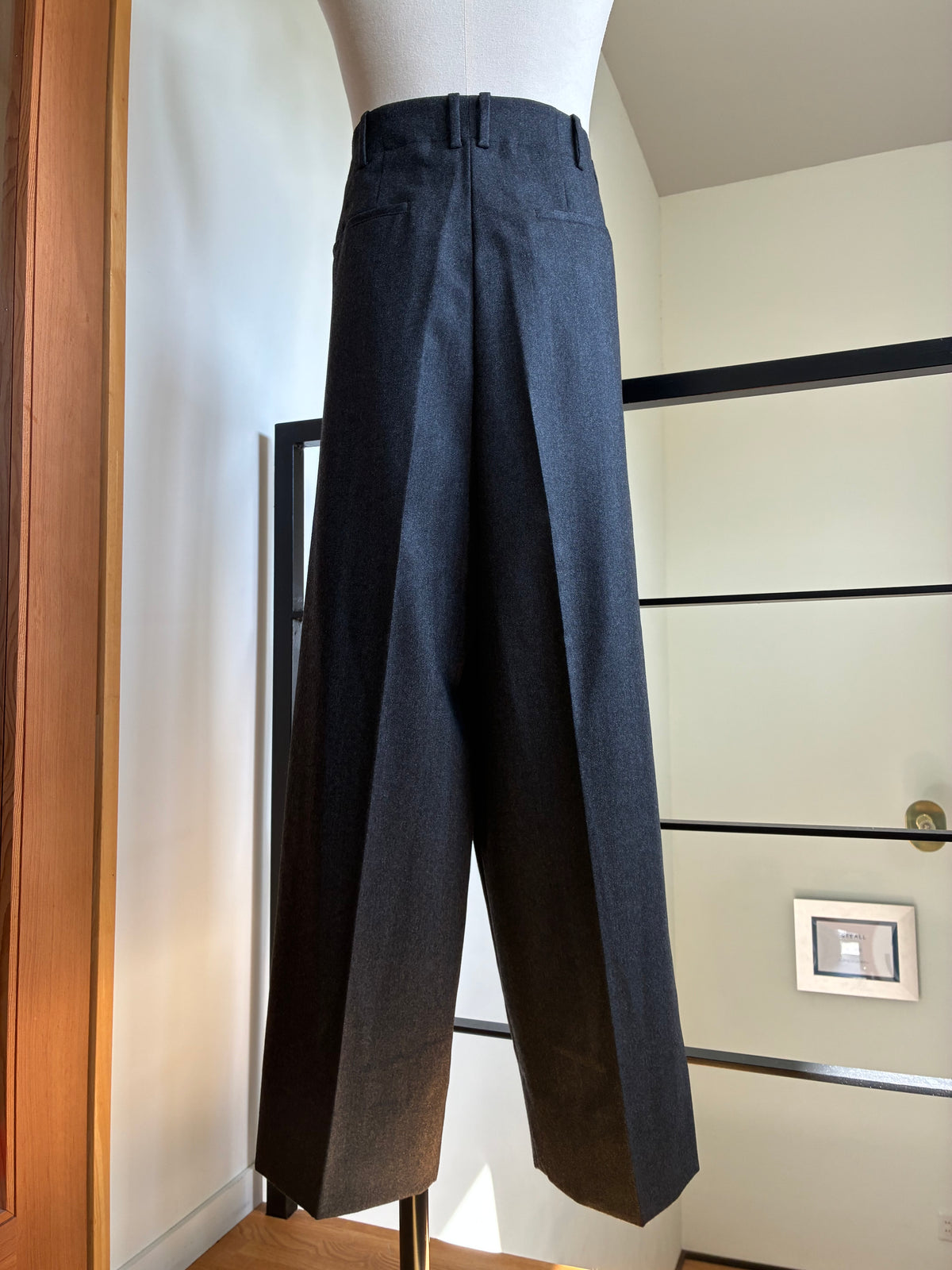 nonnotte 015 Draping Five-Tuck Wide Trousers