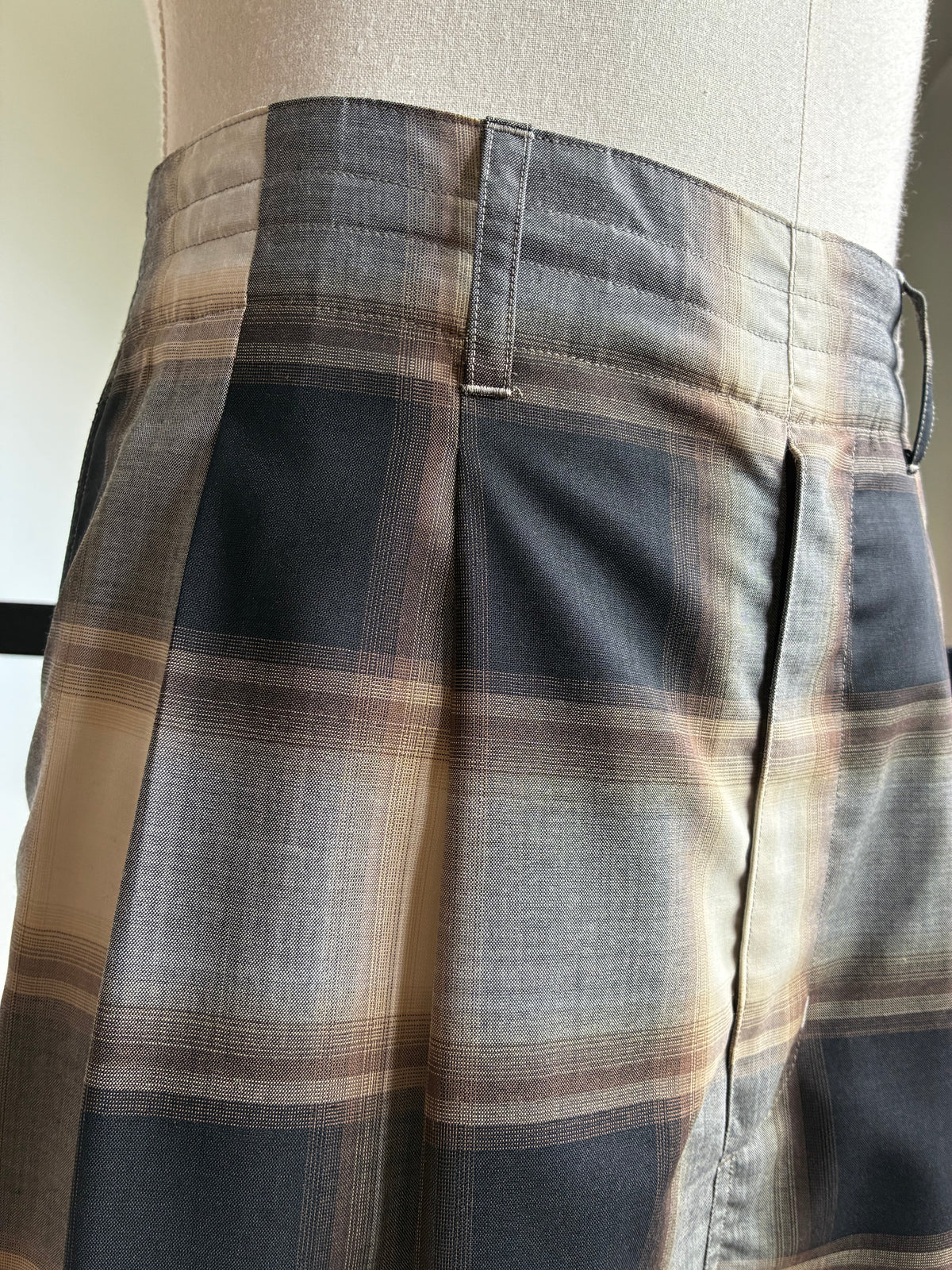 nonnotte 026 Draping Two-Tuck Draw Cord wide Trousers