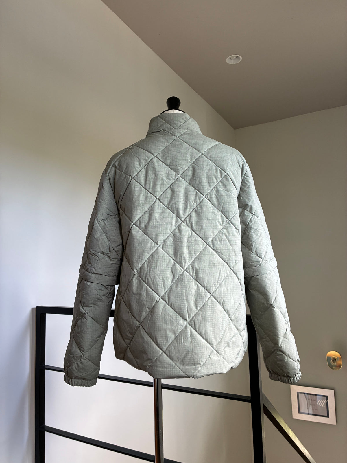 HIKING PATROL BASE GRID LT DOWN ZIP CHECK JACKET　