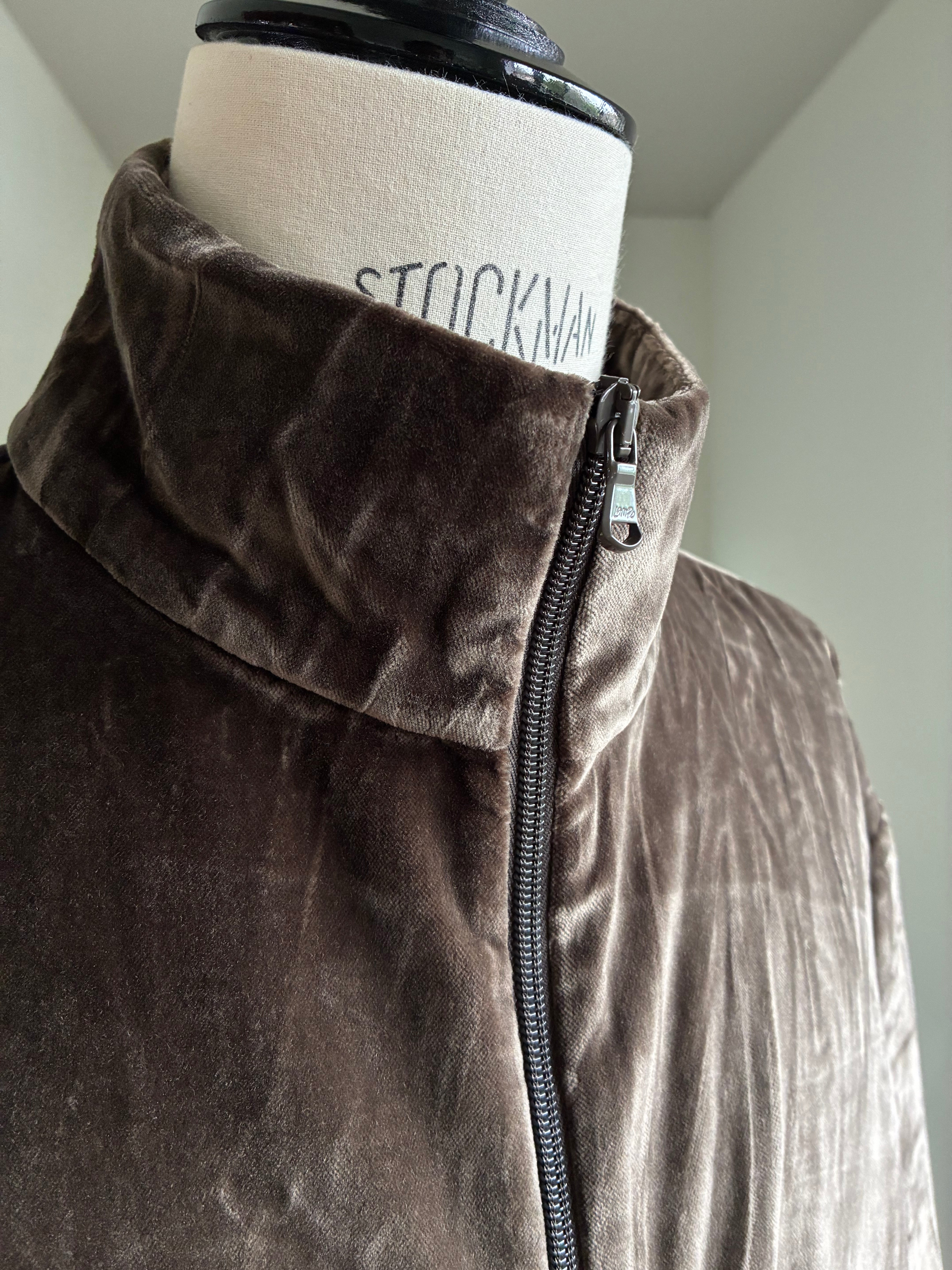 GABRIELA COLL GARMENTS S19 NO.261 COTTON VELVET ZIPPER JACKET
