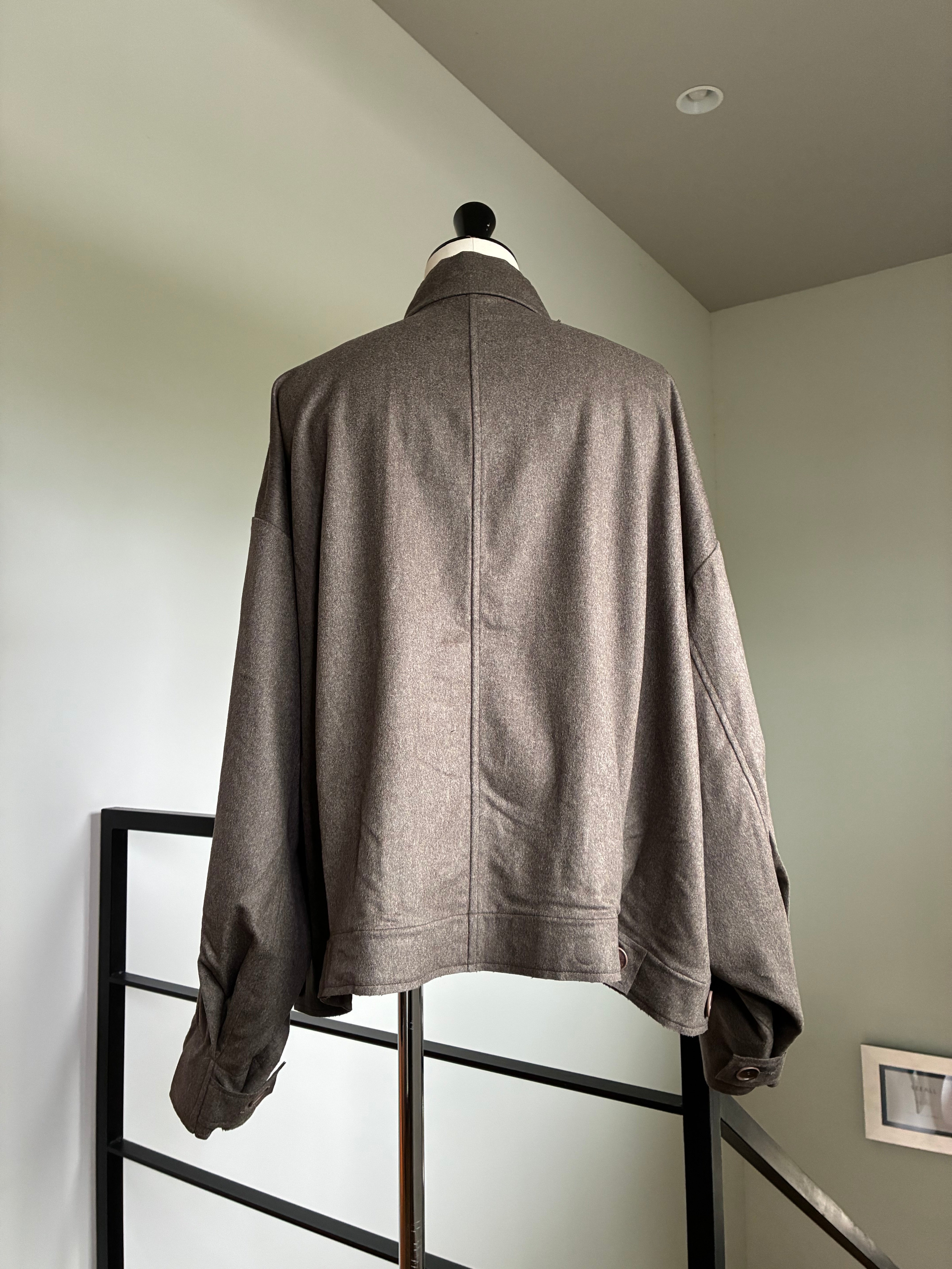 GABRIELA COLL GARMENTS S19 NO.286 HEAVY WOOL CROPPED OVERSIZED JACKET