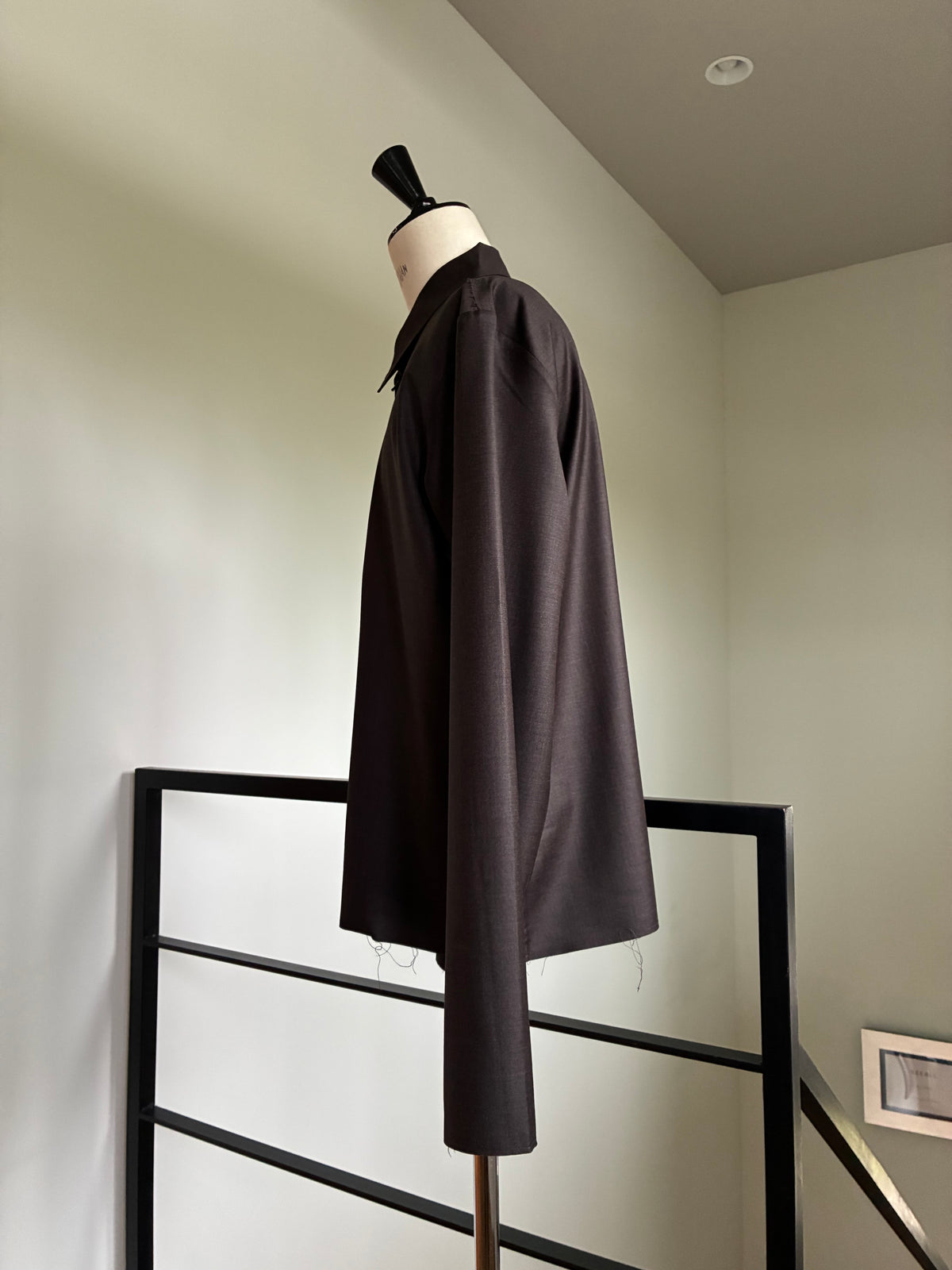 GABRIELA COLL GARMENTS  S19 NO.273 FINE WOOL ZIPPER SHIRT