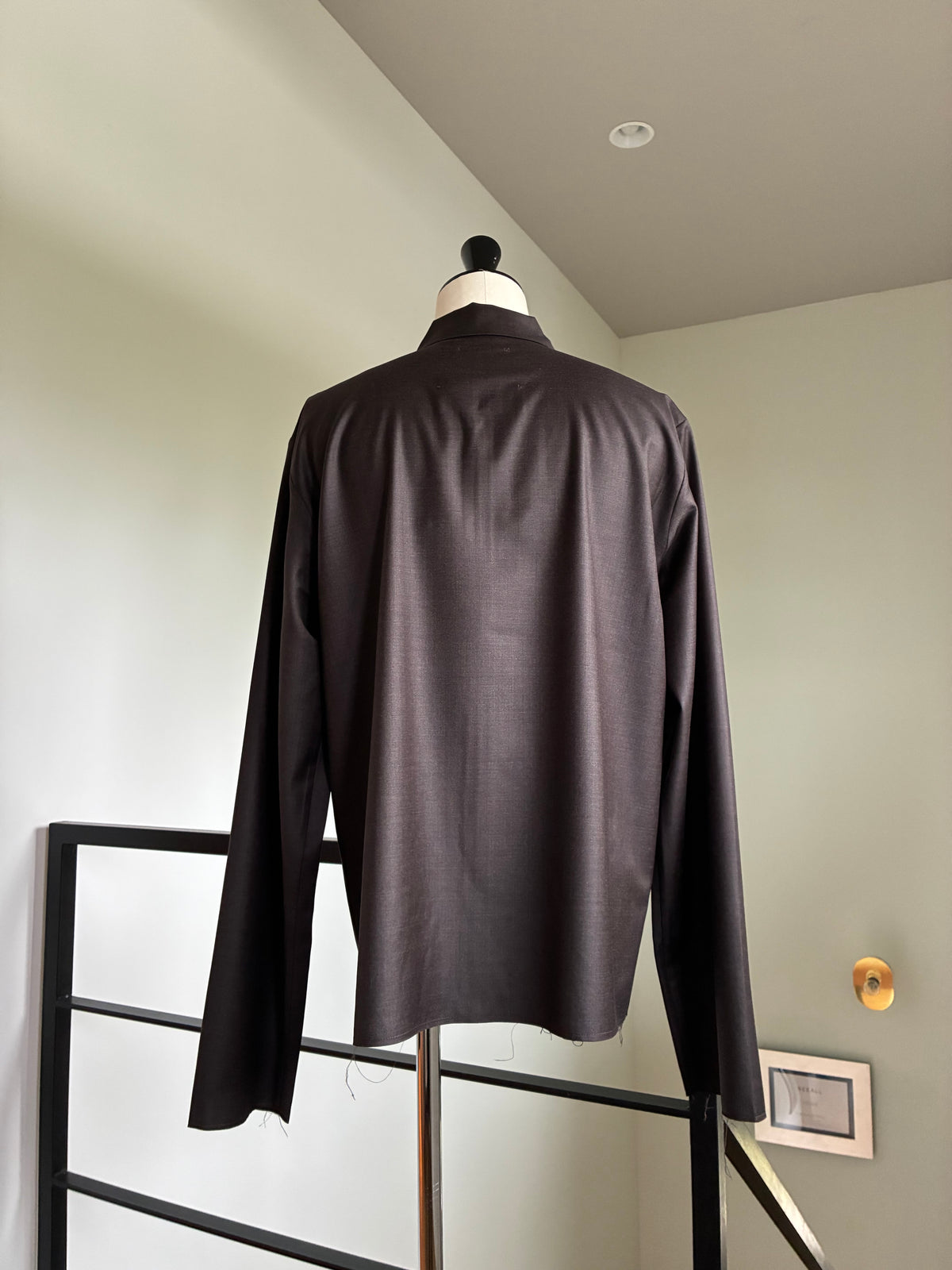 GABRIELA COLL GARMENTS  S19 NO.273 FINE WOOL ZIPPER SHIRT