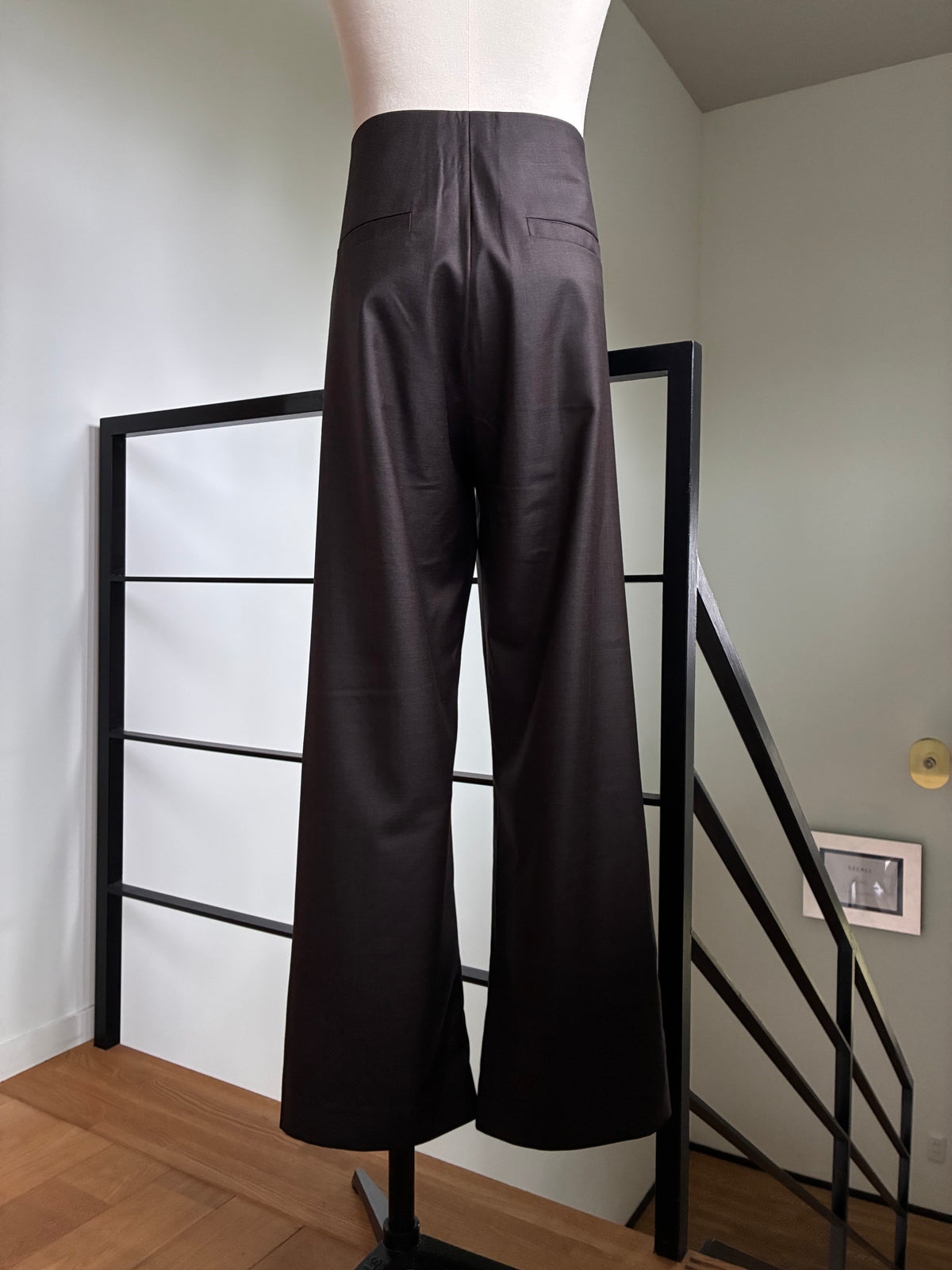 GABRIELA COLL GARMENTS  S19 NO.343 FINE WOOL CROSSED TROUSERS