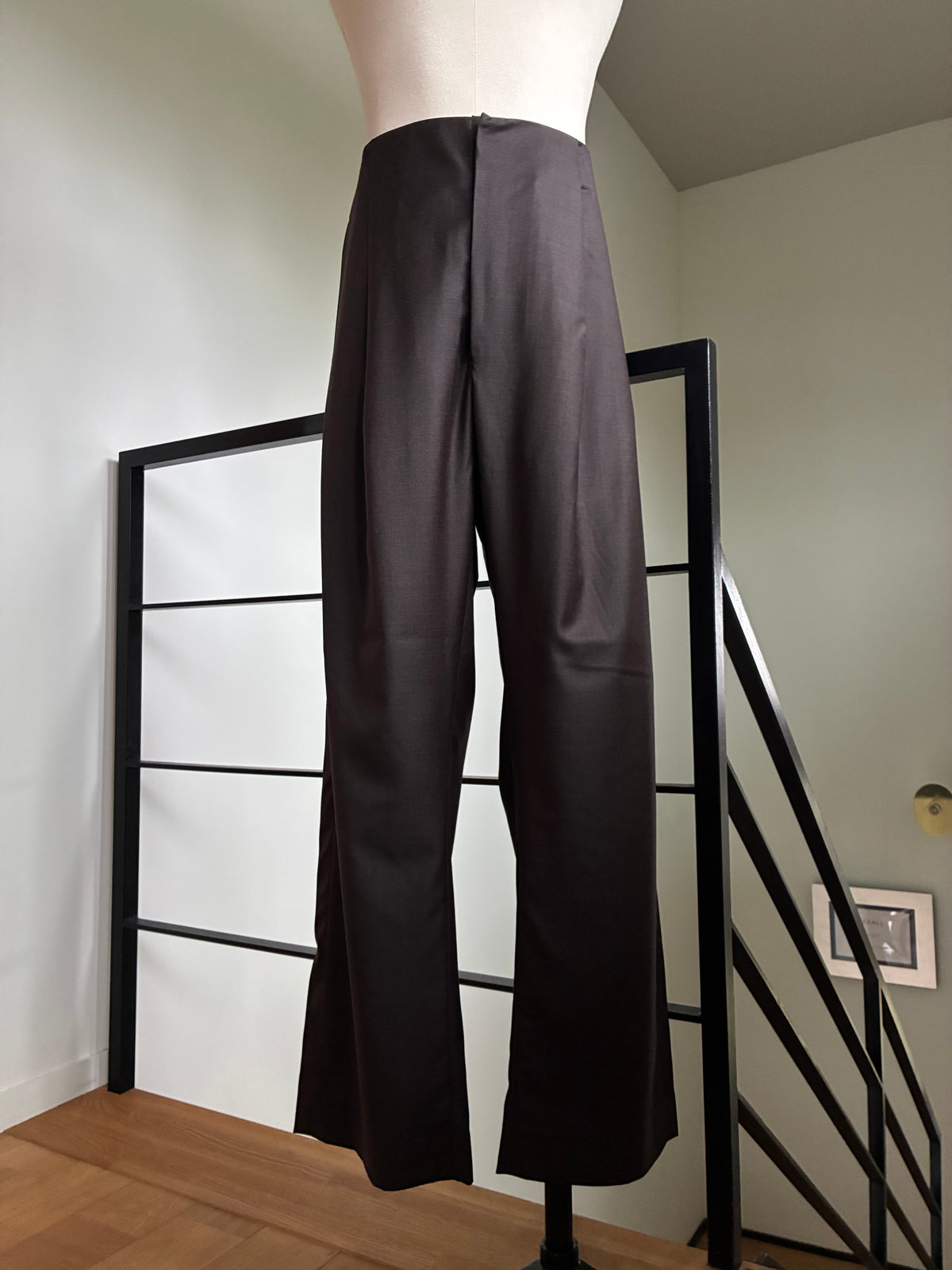 GABRIELA COLL GARMENTS  S19 NO.343 FINE WOOL CROSSED TROUSERS
