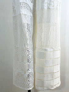 MAISONSPECIAL Lace Fabric Docking Pants