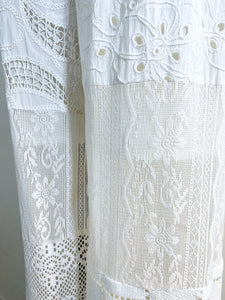 MAISONSPECIAL Lace Fabric Docking Pants