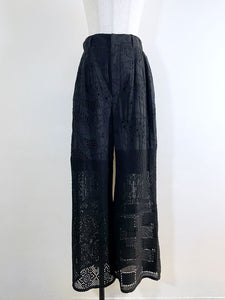 MAISONSPECIAL Lace Fabric Docking Pants