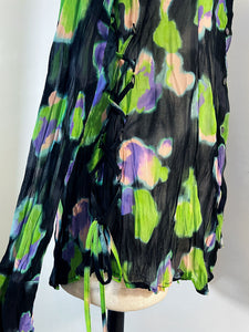 MAISONSPECIAL　Floral Pattern Pleated Shirt