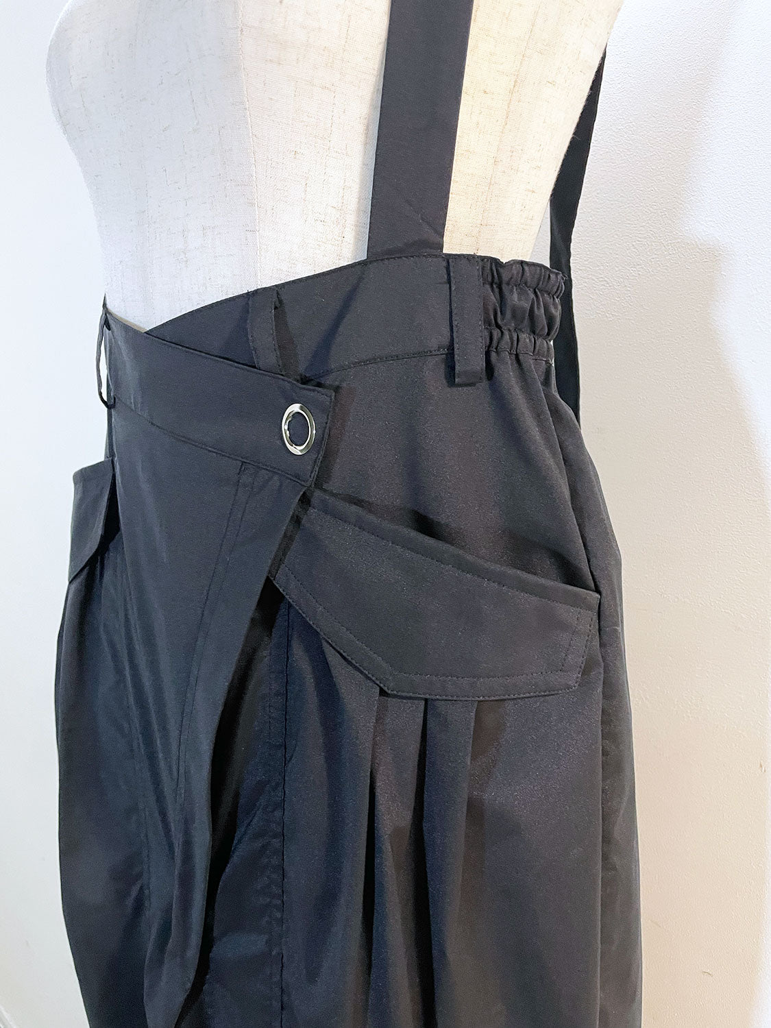 MAISONSPECIAL 2way Suspender Parachute Pants