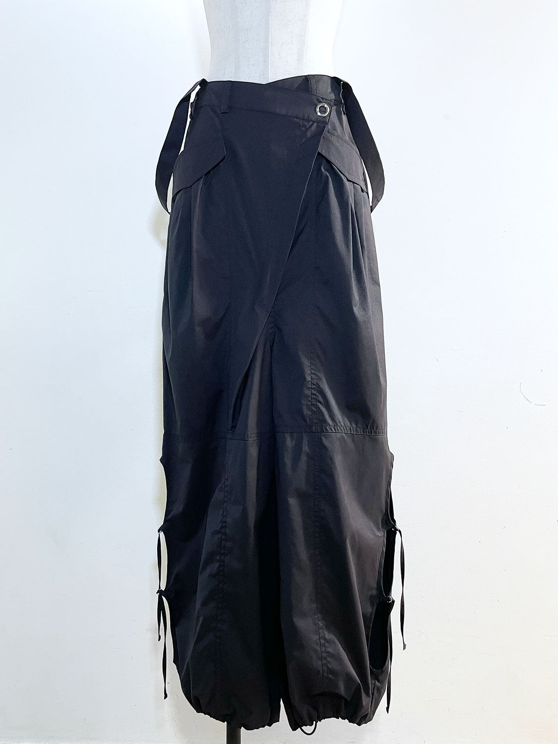 MAISONSPECIAL 2way Suspender Parachute Pants