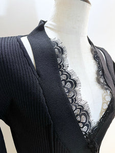 PRANK PROJECT puff sleeve knit cardigan