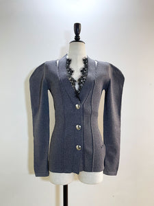 PRANK PROJECT puff sleeve knit cardigan