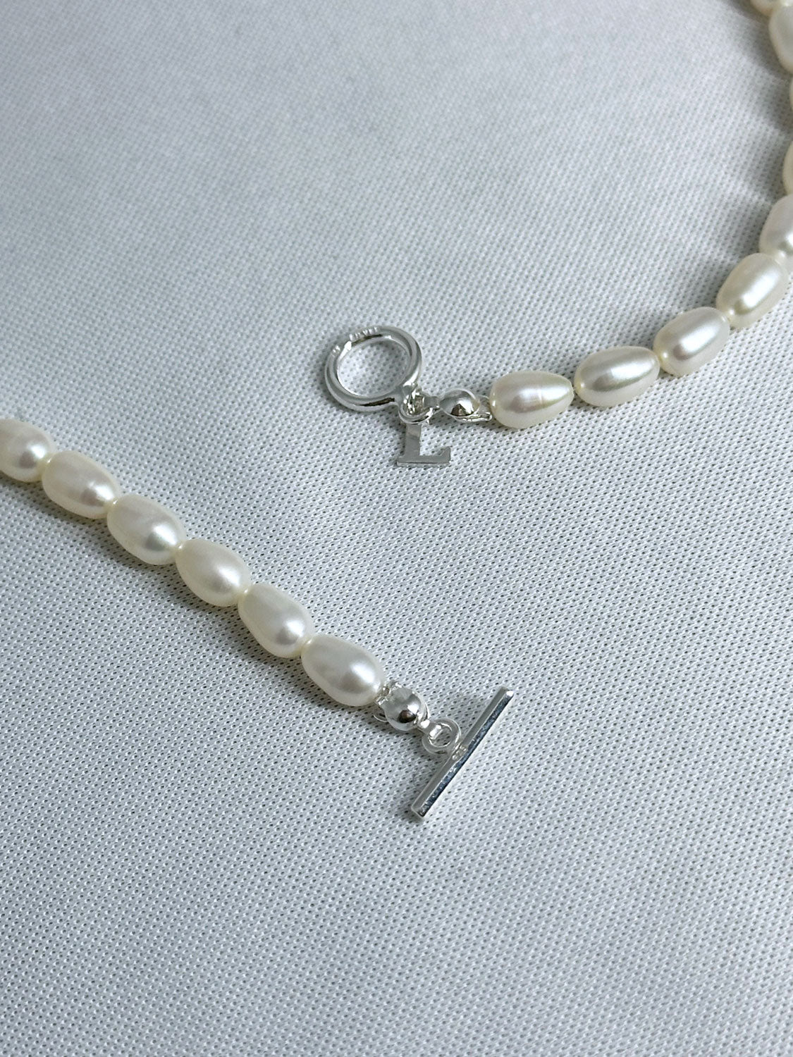 Lemme.  L13303 Lazuli Pearl Necklace