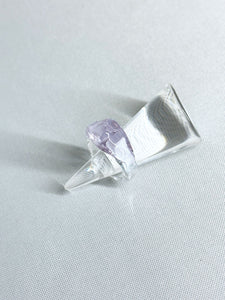 Lemme.  L8202 Crescent Ring (PURPLE)