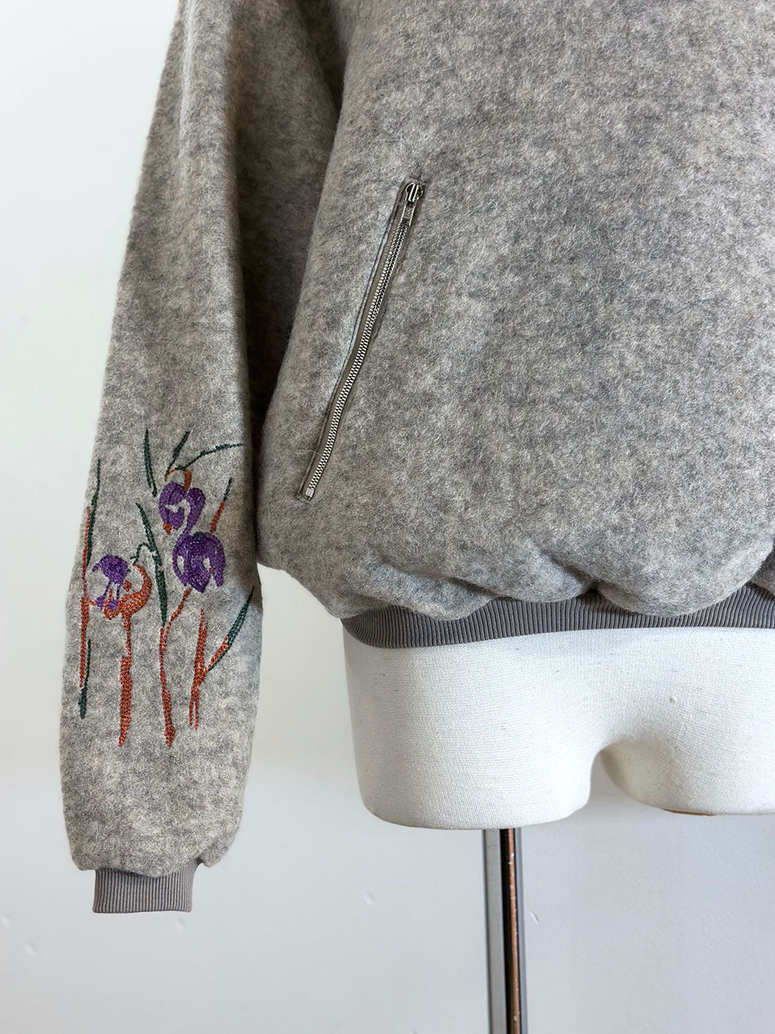TANAKA ST-283OAF FLEECE PO (FLOWER EMBROIDERY)