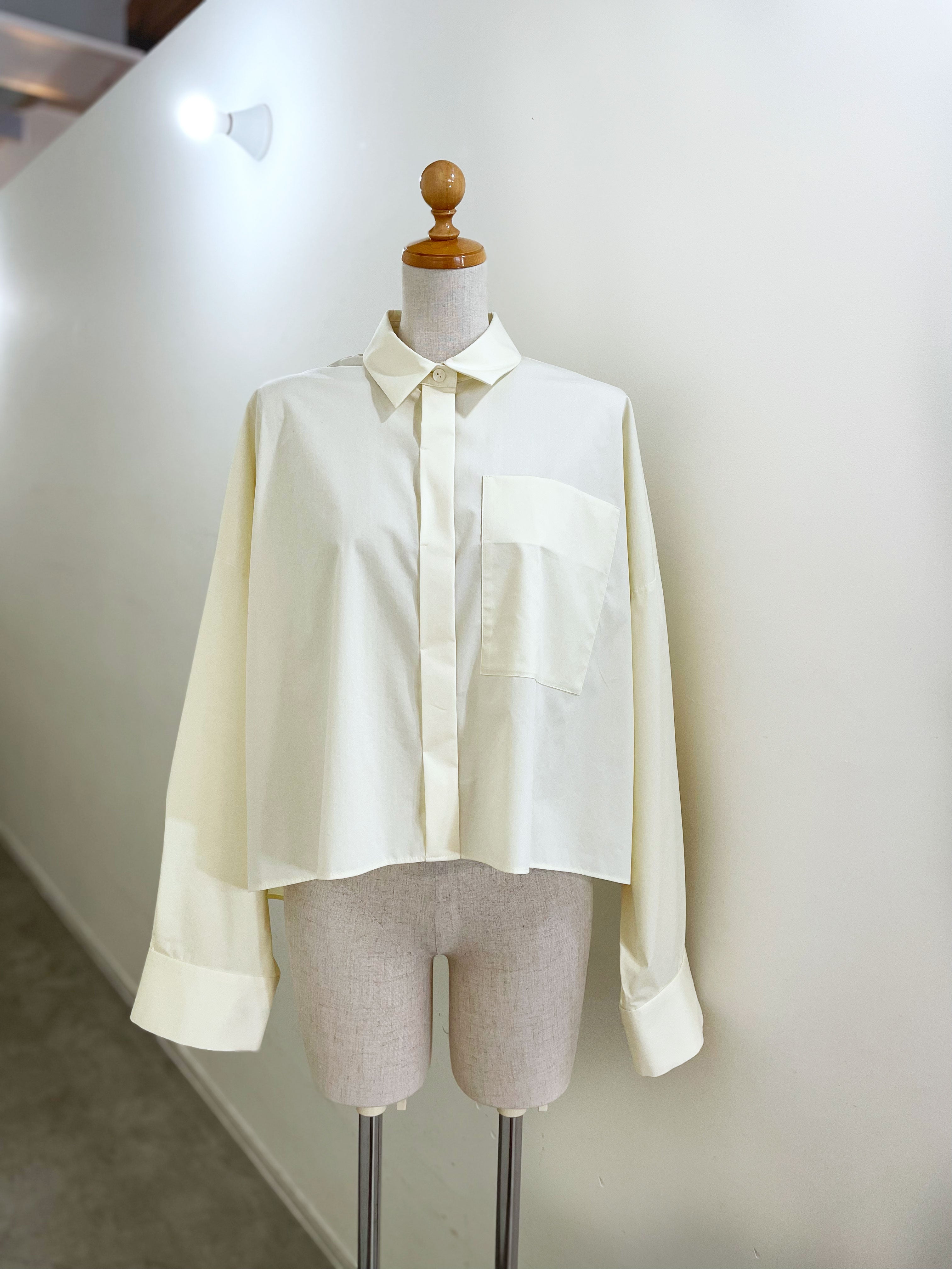 ENFOLD  JUST-LENGTH SHIRT