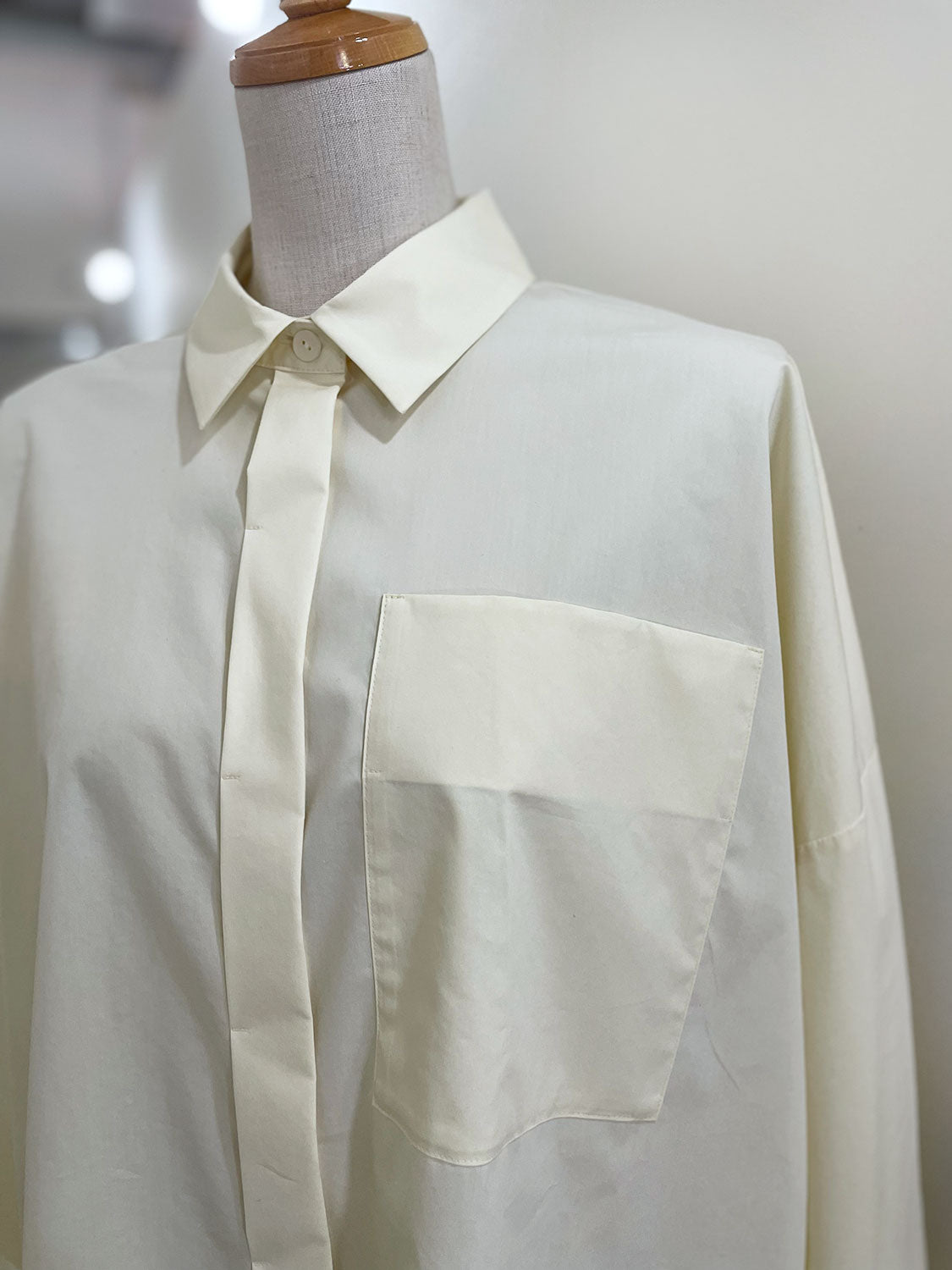 ENFOLD  JUST-LENGTH SHIRT