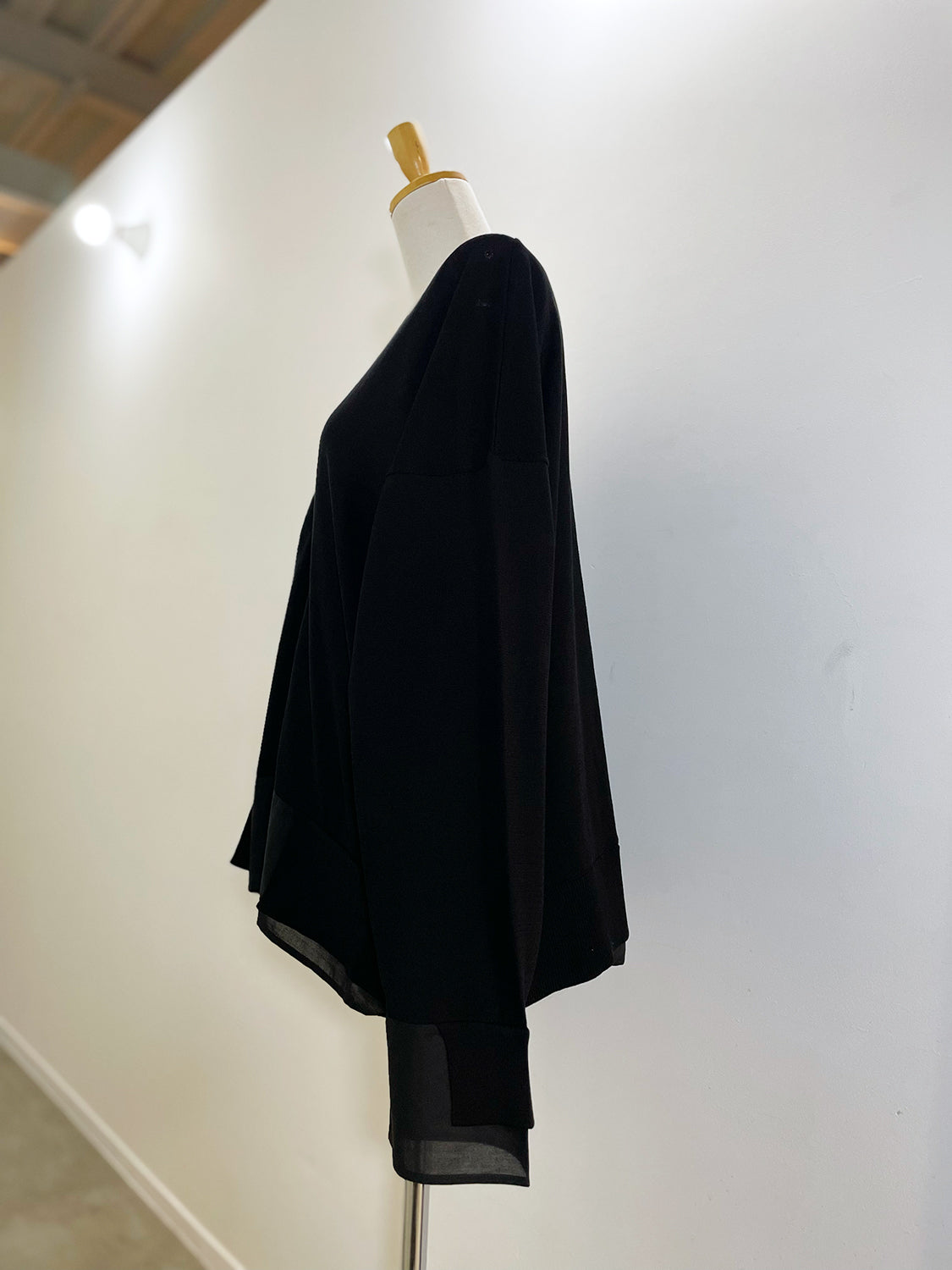 ENFOLD FABRIC DOCKING CARDIGAN