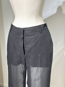 AMOMENTO SHEER STRAIGHT FIT PANTS