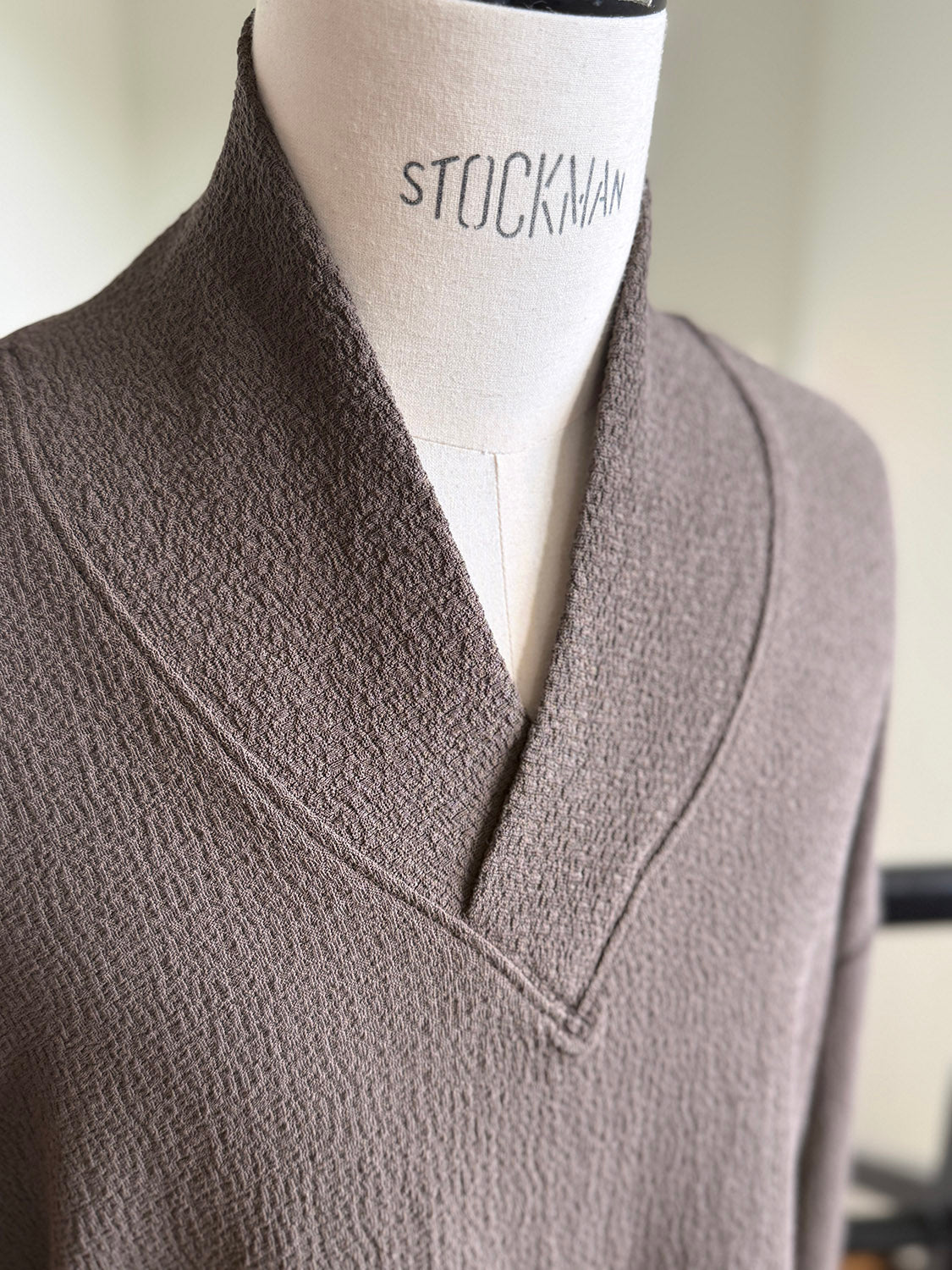 nonnotte N-26S-036 Shawl Collar Tapered Oversized L/S