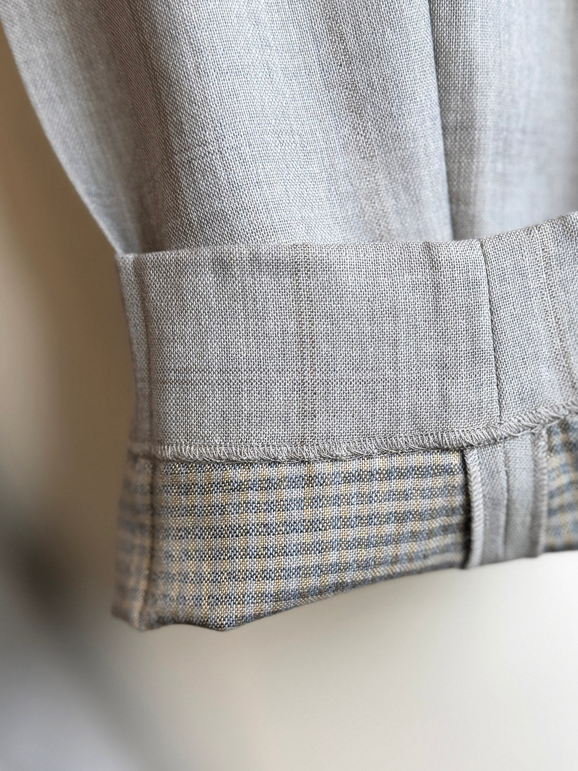 nonnotte N-26S-015 2-Tuck Wide Tapered Trousers