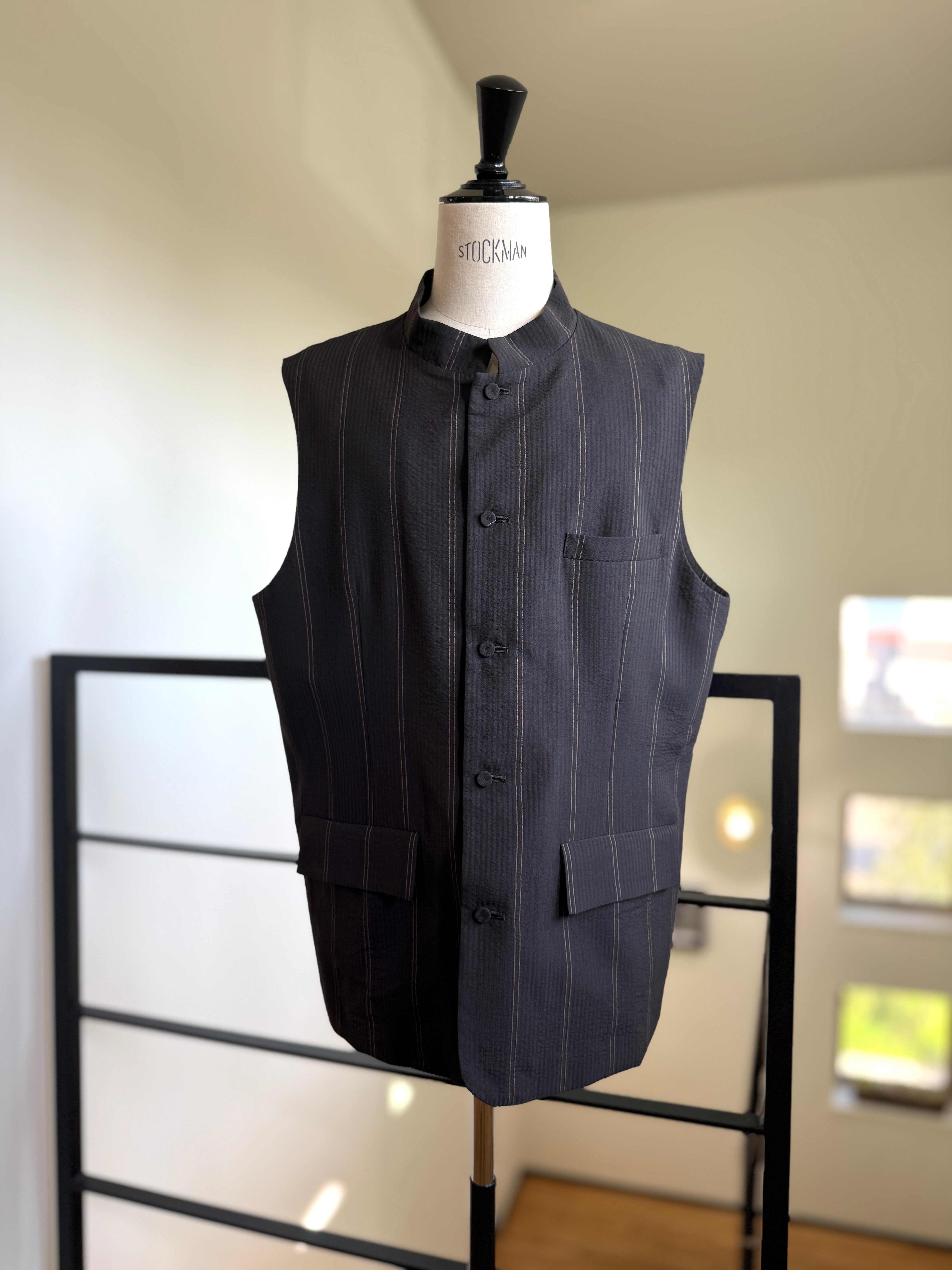 SEEALL  SAU63 GL181 (MK-001) STAND COLLAR GILET