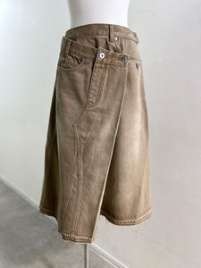 MAISONSPECIAL アシンメトリーデニムスカート