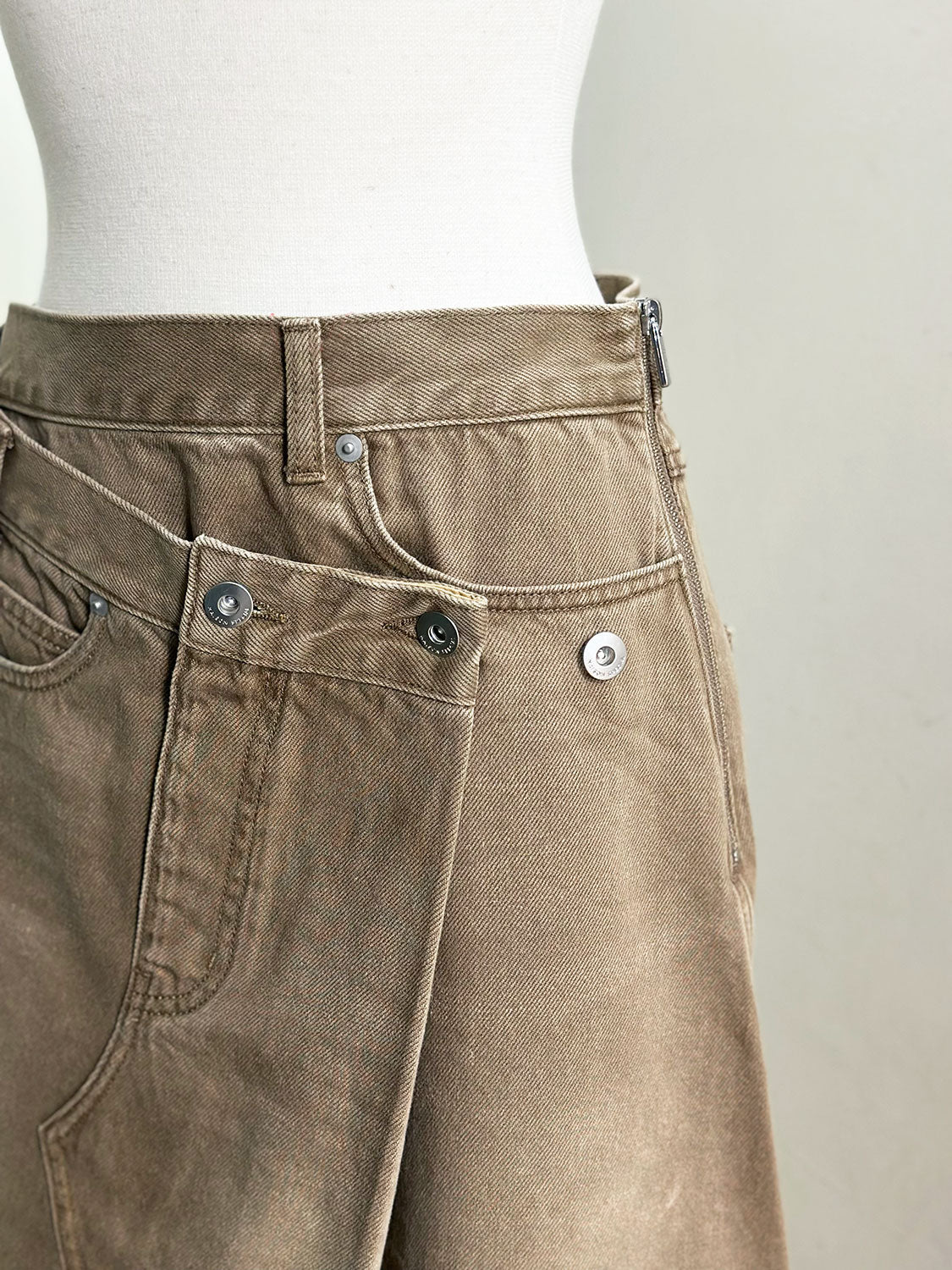MAISONSPECIAL アシンメトリーデニムスカート
