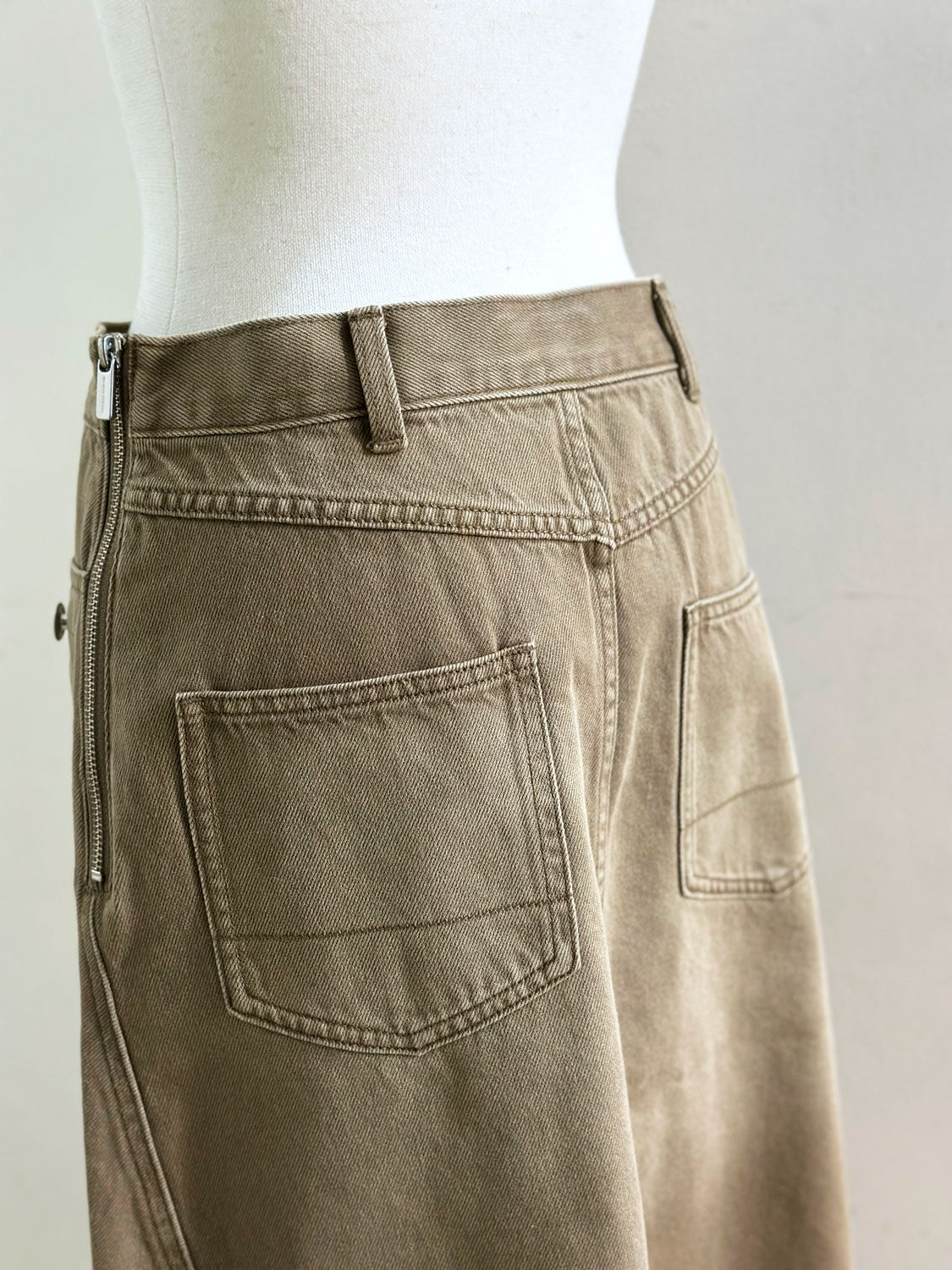 MAISONSPECIAL アシンメトリーデニムスカート