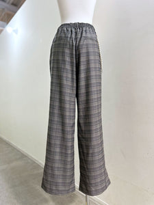 MAISONSPECIAL チェーン付きドレープヘムスラックス