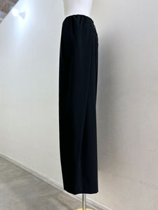 MAISONSPECIAL リアルレザーベルトセットアシンメトリータックパンツ
