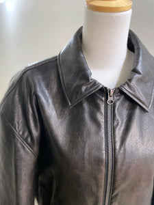 AMOMENTO Synthetic Leather Blouson  *UNISEX