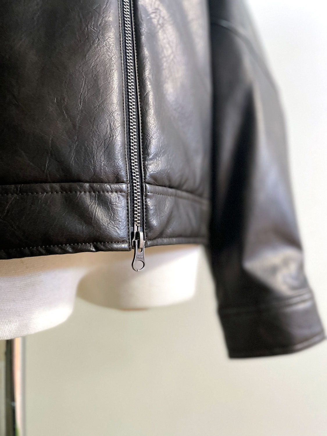 AMOMENTO Synthetic Leather Blouson  *UNISEX