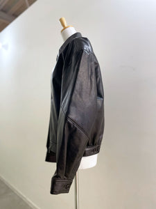 AMOMENTO Synthetic Leather Blouson  *UNISEX