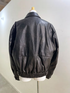 AMOMENTO Synthetic Leather Blouson  *UNISEX