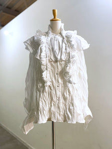 MAISONSPECIAL 2WAY ラッフルフリルブラウス