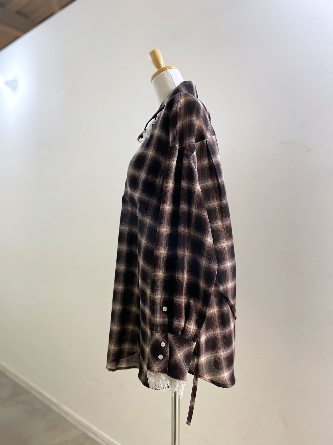 MAISONSPECIAL 2WAYアタッチメントレースシャツ