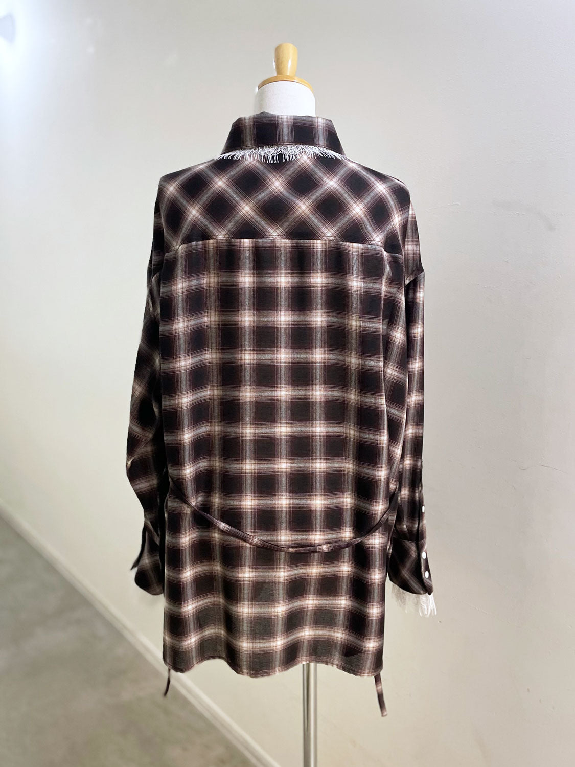 MAISONSPECIAL 2WAYアタッチメントレースシャツ