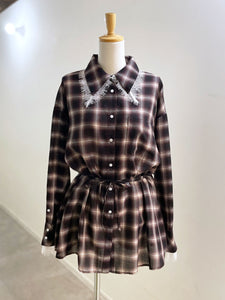 MAISONSPECIAL 2WAYアタッチメントレースシャツ