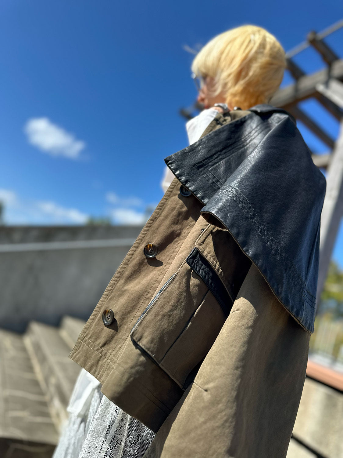 MAISONSPECIAL ミリタリーケープジャケット