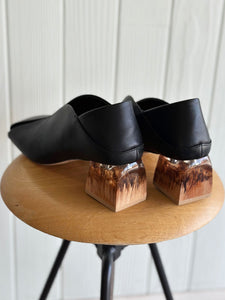 ALM. ERIN LEATHER PUMPS