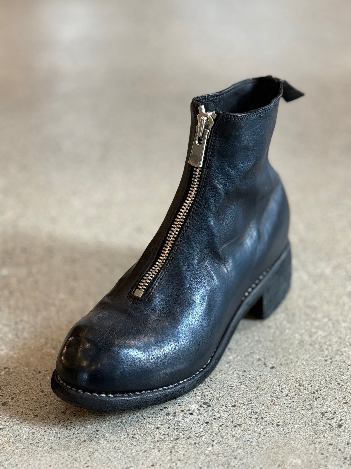 GUIDI  PL1 SOFT HORSE FULL GRAIN ORTHOPAEDIC FRONT ZIP